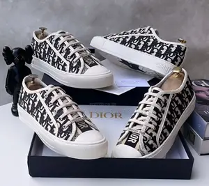 *New Christian Dior Cotton Walk'n'dior Oblique Sneakers.
