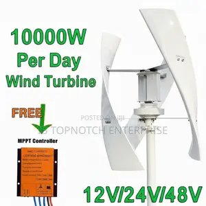 Go Off‐Grid With Confidence: 10000w Per Day Vertical Wind Turbine