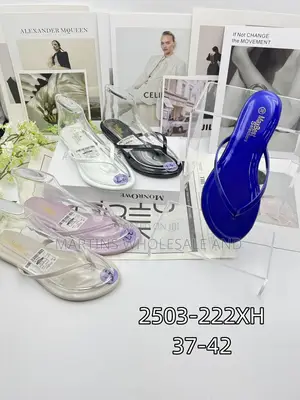 Trendy Transparent Jelly Slippers