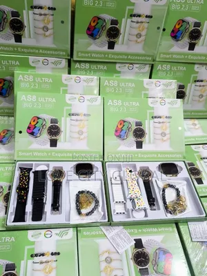 9-in-1 Amoled Display Ultra As8 Smart Watch Set Couple Accessories