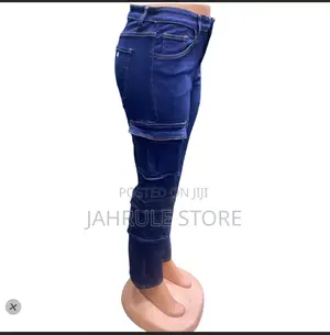 Designer Long Jeans Cargo Combat