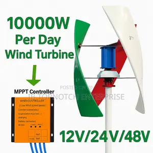 Silent, Strong, Sustainable: 10000w 48v Per Day Vertical Wind Turbine