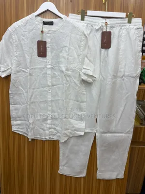 *100% Linen Fabric Zegna 2pcs Silk Available