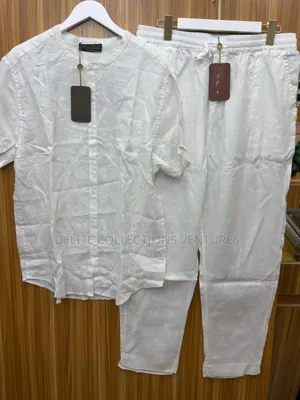 *100% Linen Fabric Zegna 2pcs Silk Available