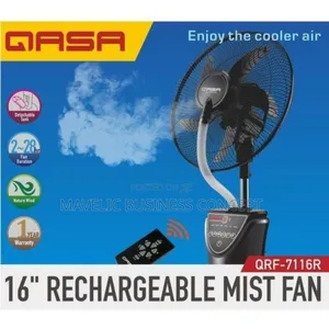 Qasa Rechargeable Mist Fan 16 Inches