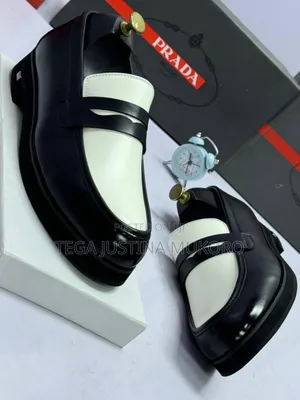 Prada White and Black Men's Footwear