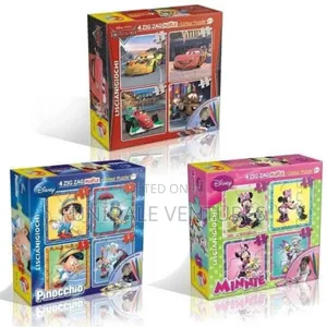 Disney Character 4 Mini Puzzles
