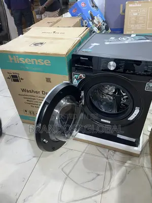 Hisense 12/8kg Wash and Dry Frontload Inverter Washing Machine (Black)