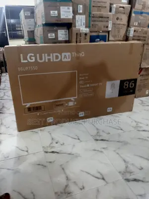 Original Lg 86-Inch Uhd Tv – Factory Box + All Accessories Included