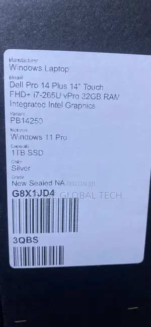 New Laptop Dell Pro Plus 14 32GB Intel Core I7 SSD 1T