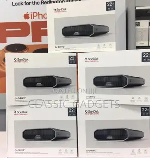 Sandisk Professional 26tb and 22tb G-Drive, External Hdd, Thunderbolt