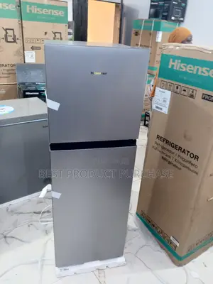 Brand New Hisense 200dr Double Door Fridge – 154l Silver – Sealed Box