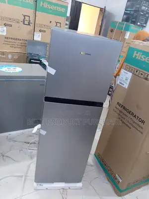 New Hisense 200dr Top Freezer Fridge – Silver, Super Quiet – Factory S