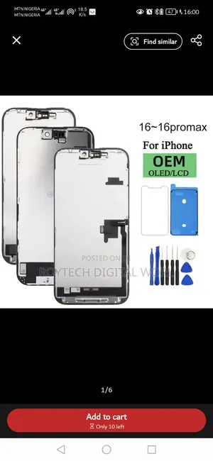 iPhone 16, 17 Series Replacement Screen