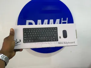 Mini Wireless Keyboard and Mouse Colour Black