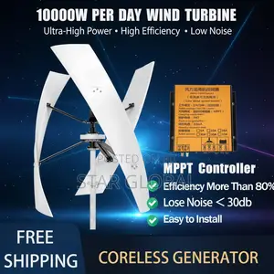 Capture Vertical Wind, Create 10000w Per Day Clean Electricity Turbine