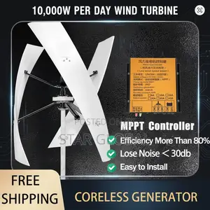 The Smart Way to Go Green: 10,000w Per Day Vertical Wind Turbine