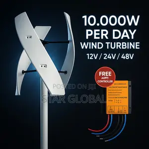 Compact Turbine, Huge Results: Up to 10000w Per Day of Clean Energy