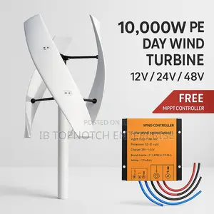Turn Your Property Into Power Hub: 10000w Per Day 48v Vertical Turbine