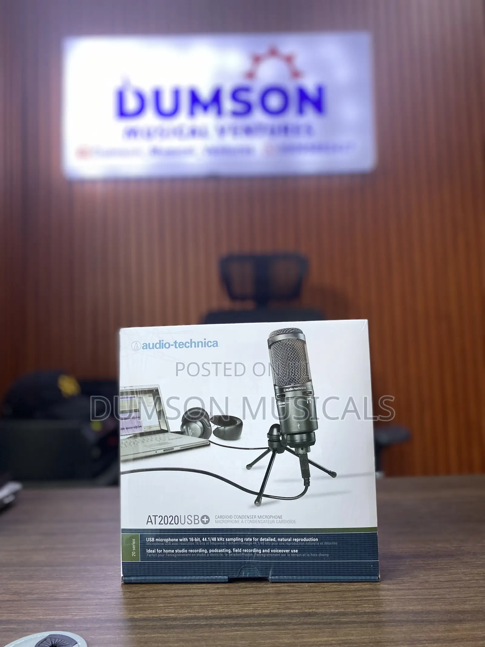 At2020 Usb Audio- Technical Studio Condenser Mic With Usb