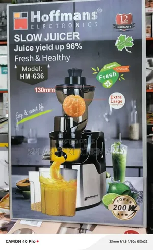 Hoffmans Powerful Slow Masticating Juicer- Juicer Extractor