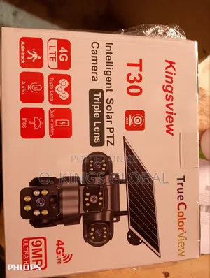 V380 Triple Lens 4g, 9mp PTZ Solar Camera