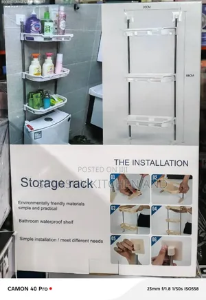 3 Tier on Top Toilet Bathroom Storage Rack Shelf Organizer