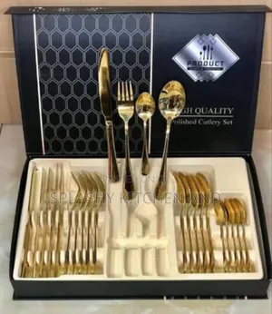 24pcs Luxury Stainless Steel Cutlery Set