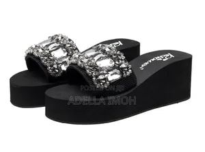 New Design Ladies High Wedge Slippers