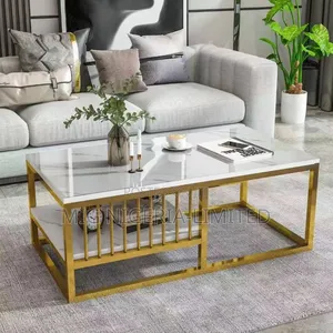 Nortic Wooden Top Aluminium Frame Centre Table Coffee Table