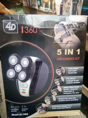 4d Shaver-Degree 5 in 1 4d Rechargeable Hair Smoothing Clipper - Black
