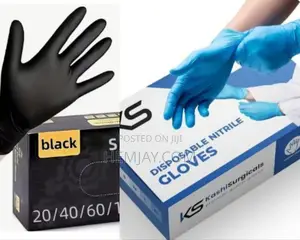 Black/Blues Surgical Hand Gloves (100pcs In A Pack)