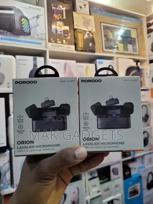 Porodo Orion Lavalier Microphone Type-C Lightning - Black