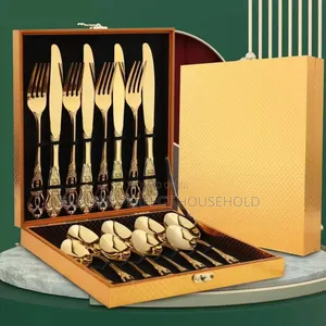 Qulity 
Golden Cutlery Set
