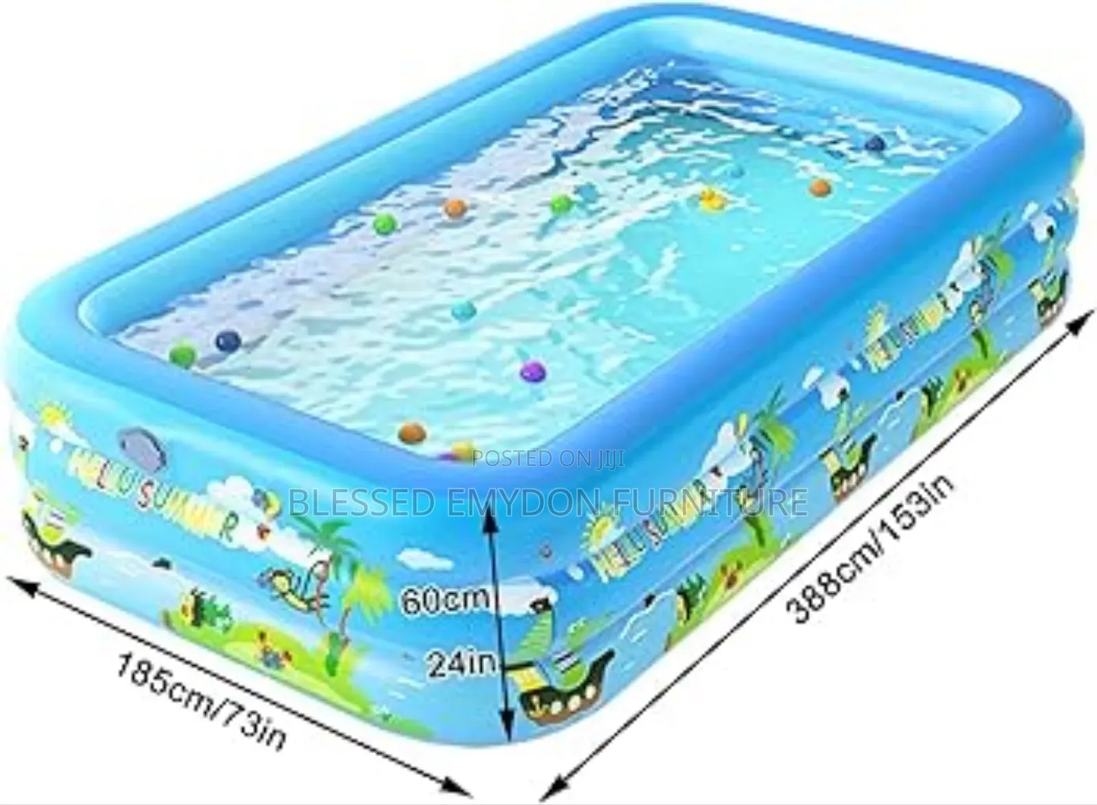 Inflatable Swimming With Pump Pool.