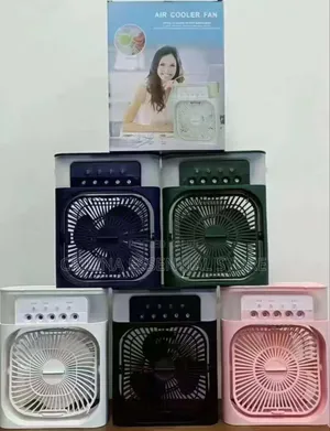 Air Cooler Fan With Humidifier + Led Night Lights