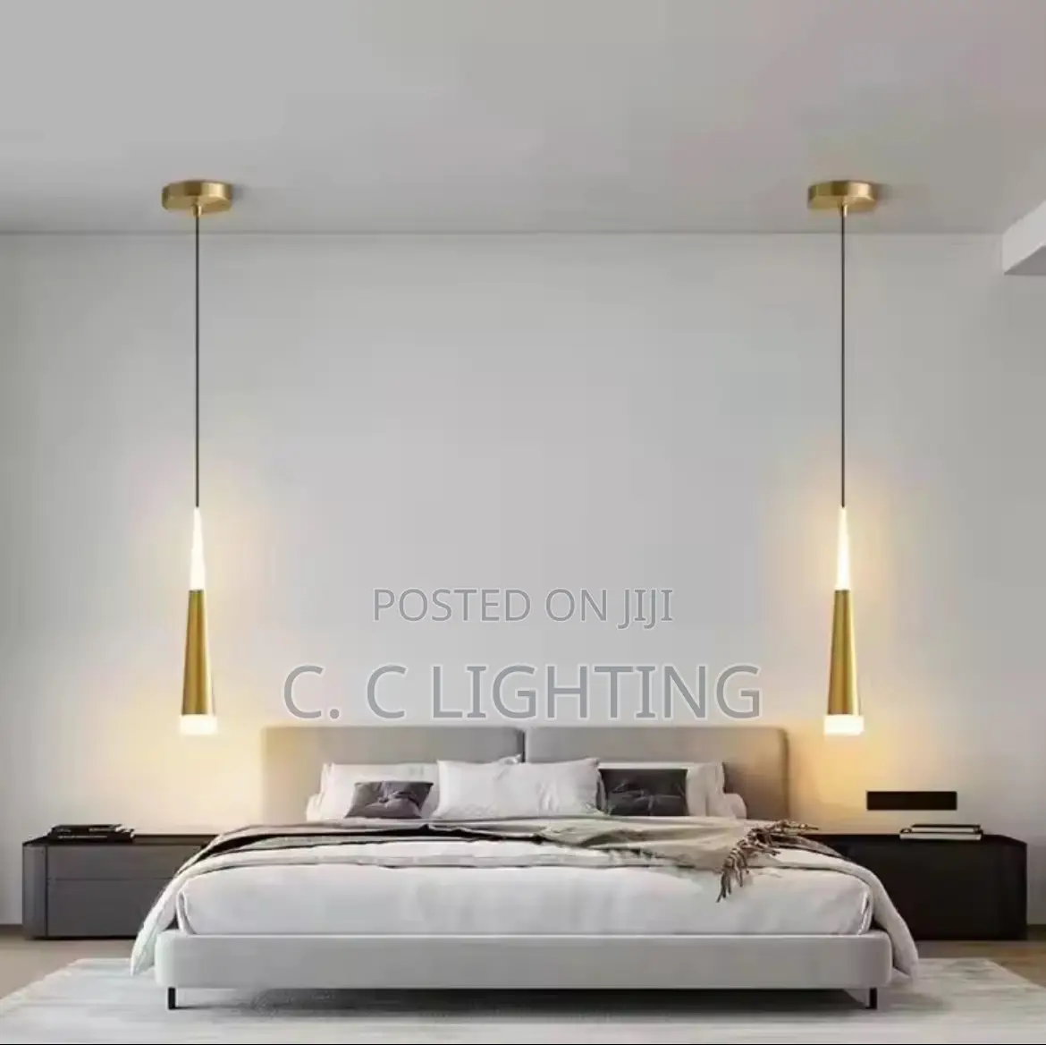 Led Pendant Lamp Long Hanging Wire Bedside Living Dining