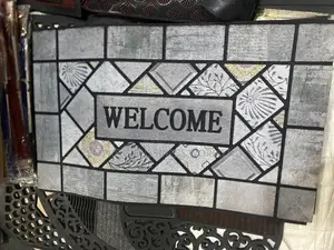 Big Mosaic Welcomes Door Mat-Anti- Slip