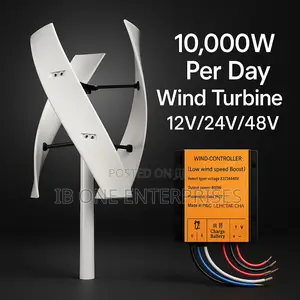 Quietly Producing 10,000w Per Day – Vertical Wind Turbine for Property