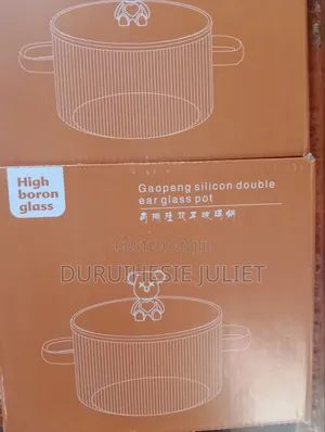 Transparent Glass Pot