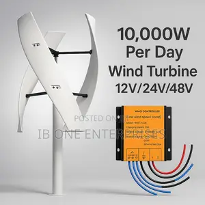 Power Your Home, Barn Workshop: 10000w Per Day Vertical Wind Turbine