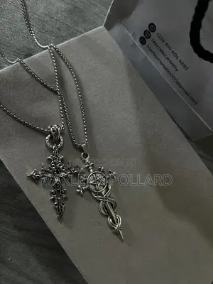 Gothic Pentagram Steel Vintage Silve Black Chain Necklace Jewelry