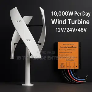 The Upgrade From Solar Alone: 10000w Per Day Vertical Wind Turbine