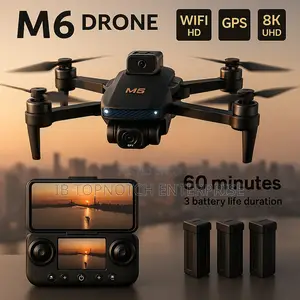 Ultimate Flight Package: Get 3 Batteries Free M6 Professional Drone