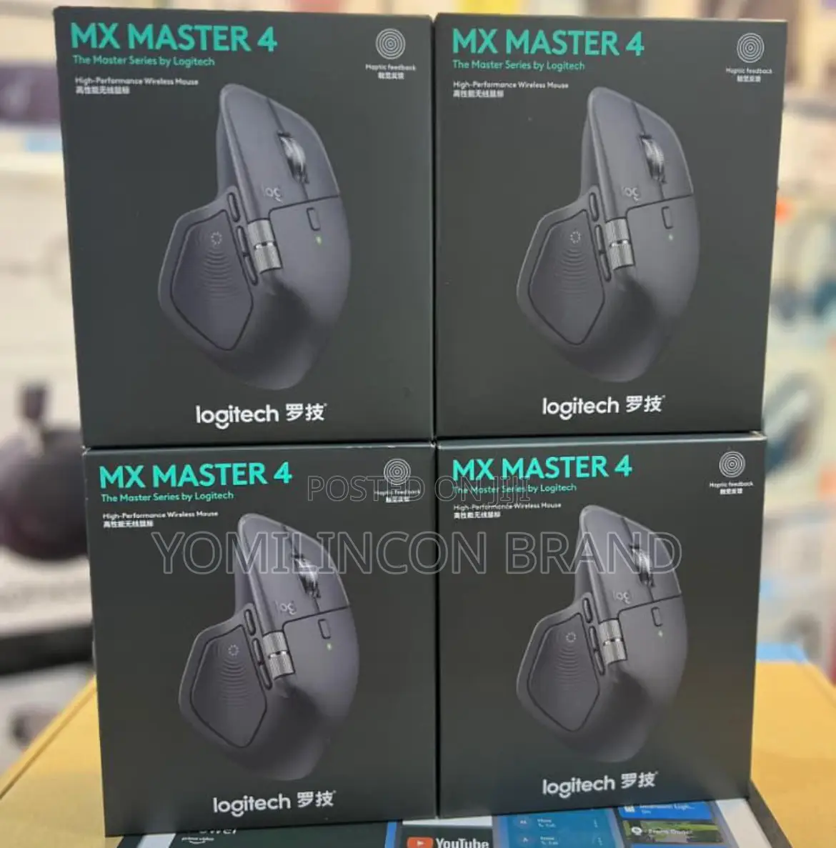 Logitech Mx Master 4 for Mac, Ergonomic Bluetooth Mouse With Advanced