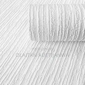 Paintable 3d Embossed Bright White Matte Wallpaper