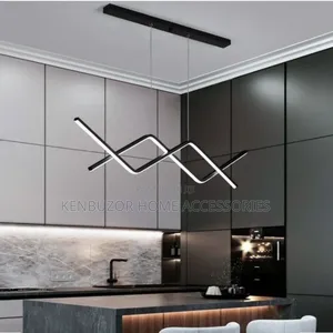 Gold Black Sleek Dining Kitchen Light Chandelier