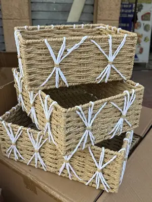 Luxurious 3pcs Set Hamper Basket