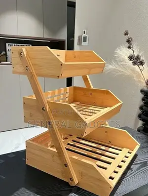 Wooden 3layer Fruit Basket