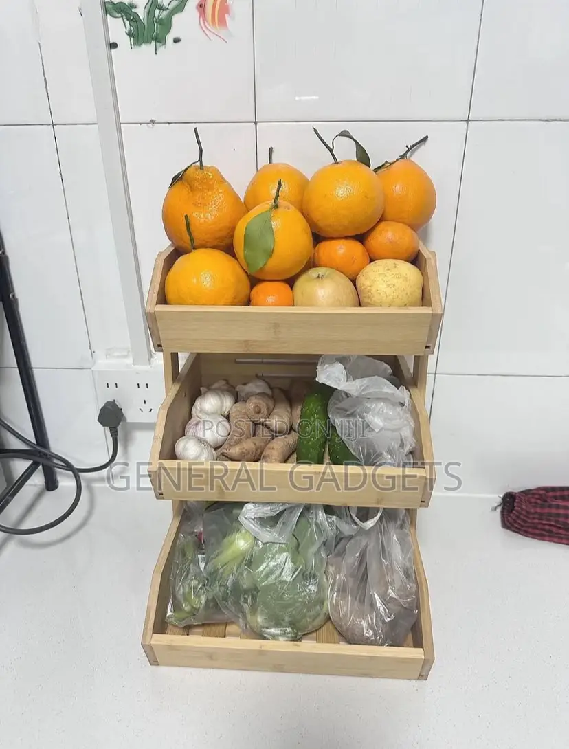 Wooden 3layer Fruit Basket
